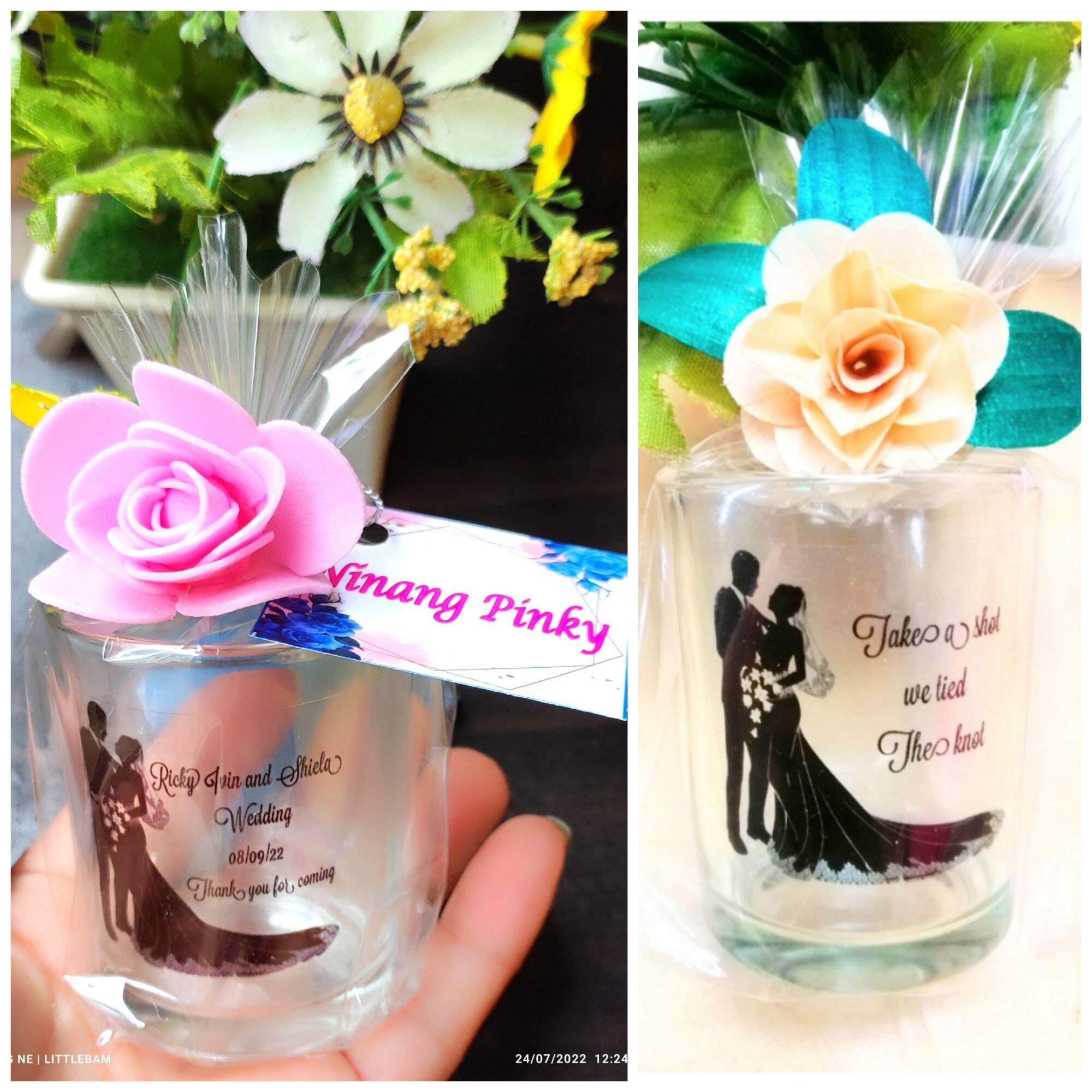 Shot glass souvenir wedding souvenir shotglass souvenirs Christening souvenir Baptismal souvenir