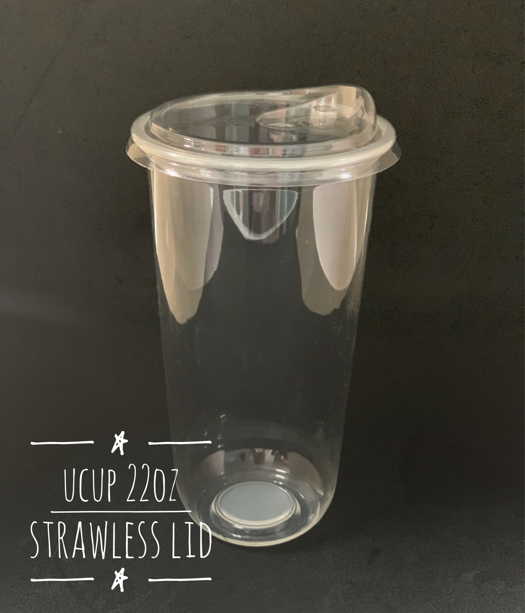 10pcs Ucup Plastic Cup With Strawless Lid Set Lazada Ph 3245