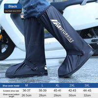 High Tube Rain Shoe Covers Hot Sell Creative Waterproof Reusable Motorcycle Cycling Bike Rain Boot Rainproof Shoes Cover