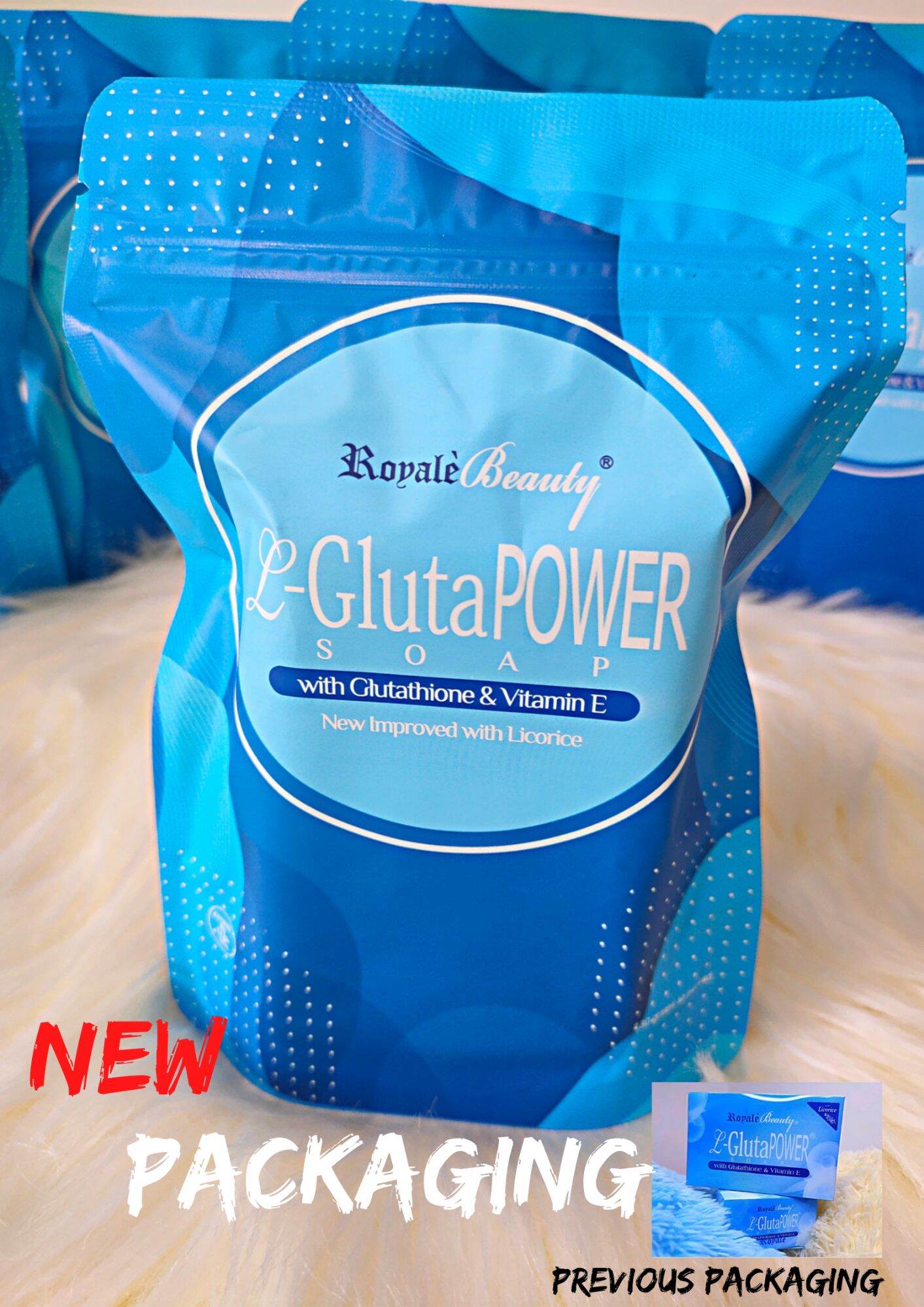 Royale L-Gluta Power Soap with Glutathione & Vitamin E Brightening Body  Soap All Skin Types Soap - Lazada
