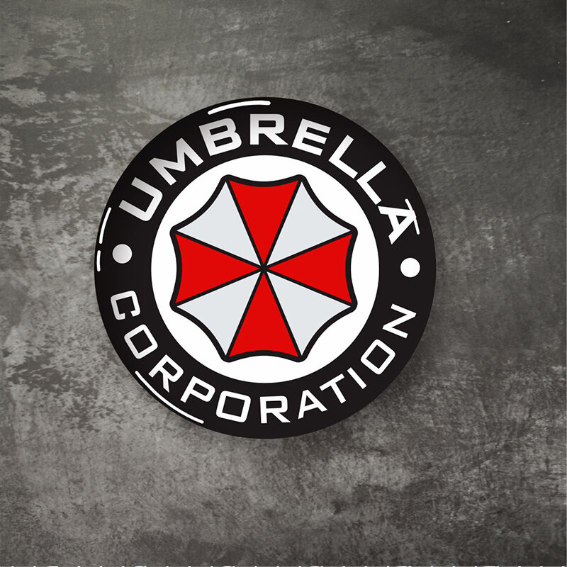 3D Car Shield Decoration Sticker Biohazard Protection Umbrella Crystal ...