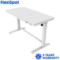 FlexiSpot Comhar E8 All-in-One Standing Desk with Tempered Glass/Wooden Top - 48″