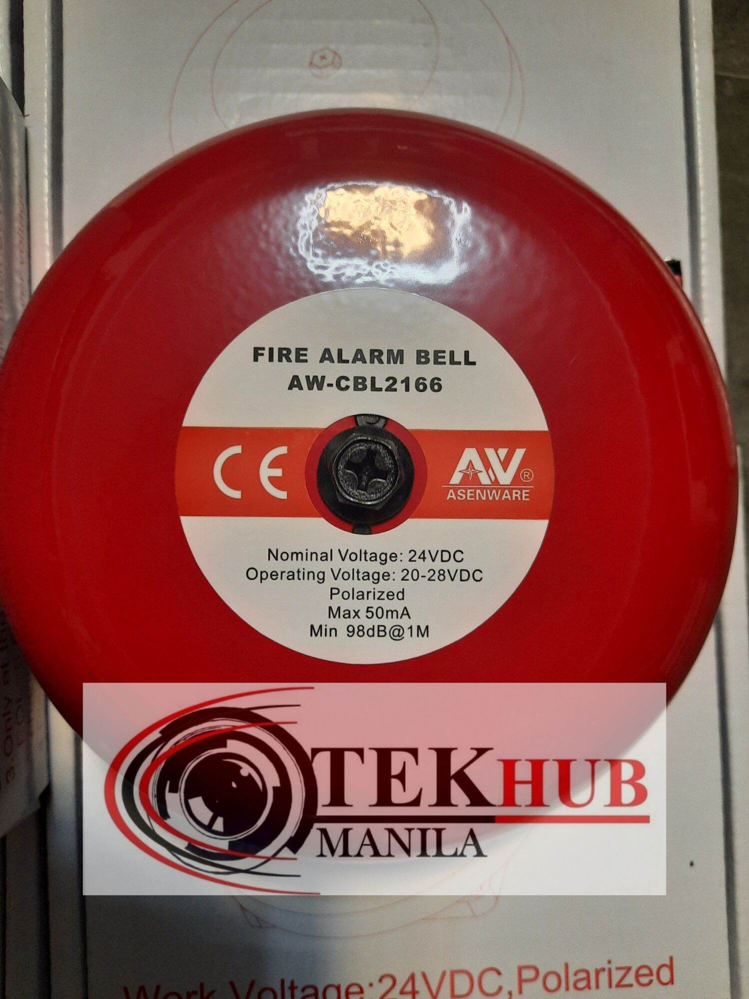 Asenware Conventional Fire Alarm Bell 6" Lazada PH