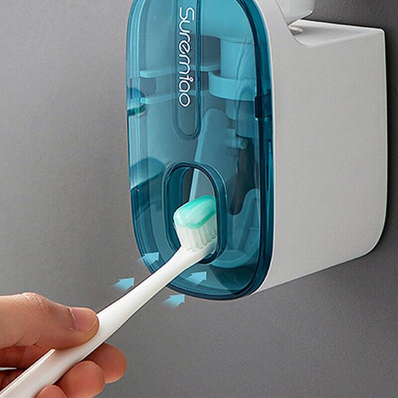 1 PCS Automatic Toothpaste Dispenser Bathroom Accessories Wall Mount ...