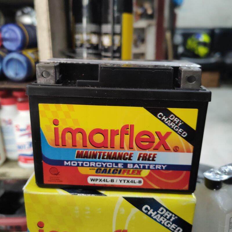 Imarflex Battery Battery imarflex Maintenance free or 4L (WPX4L-B/YTx4L-B)12N5-3B/YTX5AL ...