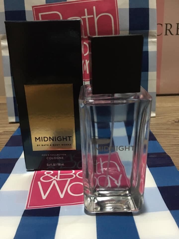 NEW! Bath and Body Works MIDNIGHT Men's Collection Cologne 3.4 FL