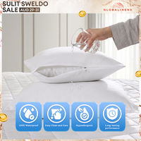 Waterproof Pillow Protector Only Globalinens  - Hotel Quality 1PC Waterproof Pillow Protector - Standard/Queen/King