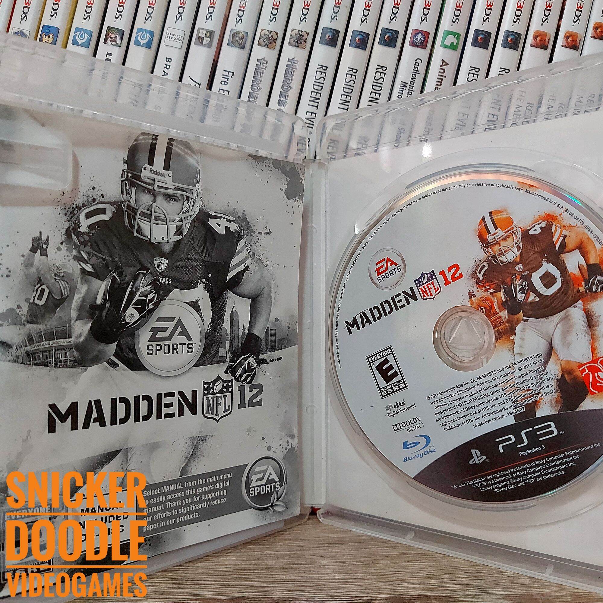 Madden NFL 12 (PlayStation 3, 2011) Box & Manual Included, Tested