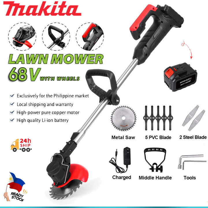 Makita Lawn Mower Grass Cutter: Heavy Duty Cordless Electric 168V