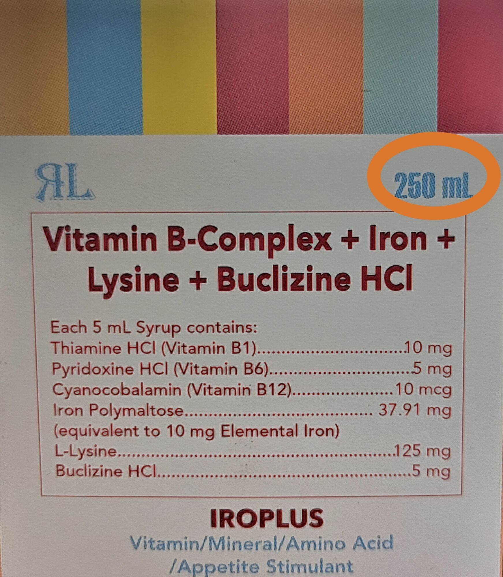 Iroplus (212yrs old) Vitamins/Mineral Appetite Multivitamins for Kids