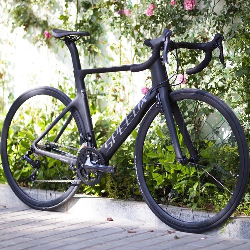 Frame Speedx Leopard Full Carbon with Fork Leopard Design Bike Set