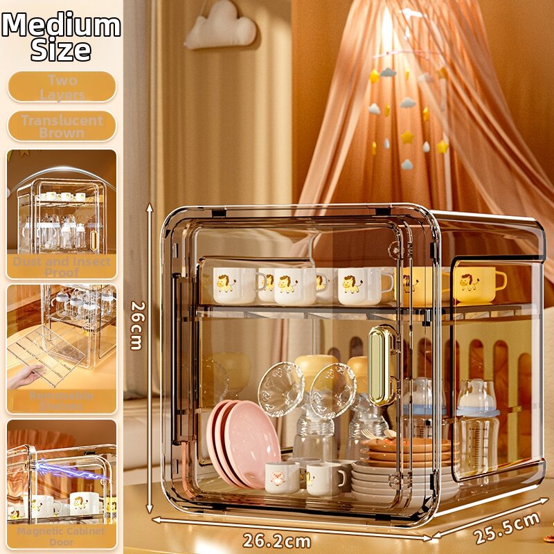 MEIZHUFU | Baby-specific Milk Bottle Cutlery and Food Storage Rack