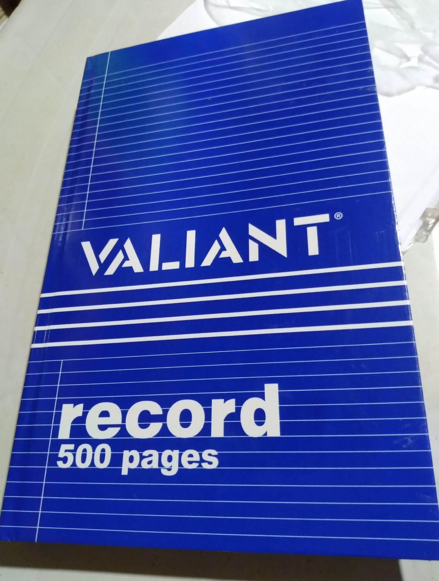 Valiant Record book 500 pages/300 pages Long Lazada PH
