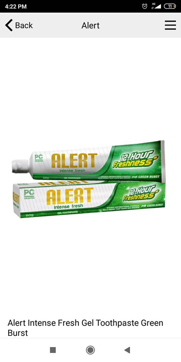 Alert Toothpaste by Personal Collection Lazada PH
