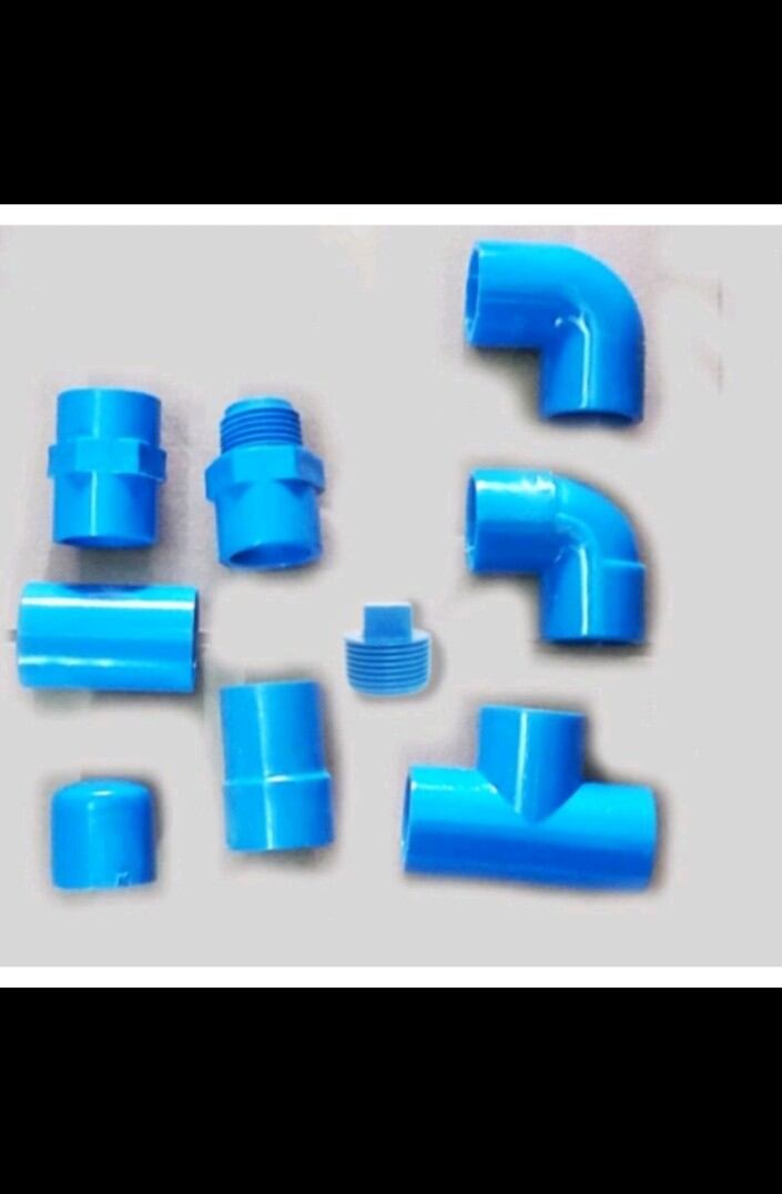 PVC Blue Pipe Fittings 1/2" ,3/4" ,1" (PER PIECE) high quality Lazada PH