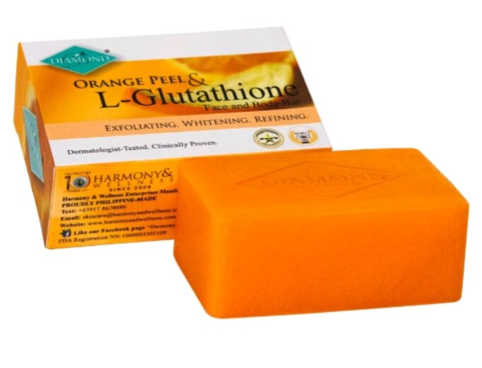 harmony and wellness diamond orange peel & l glutathione L-Glutathione Face & Body Bar Reviews & Ingredients Facebook