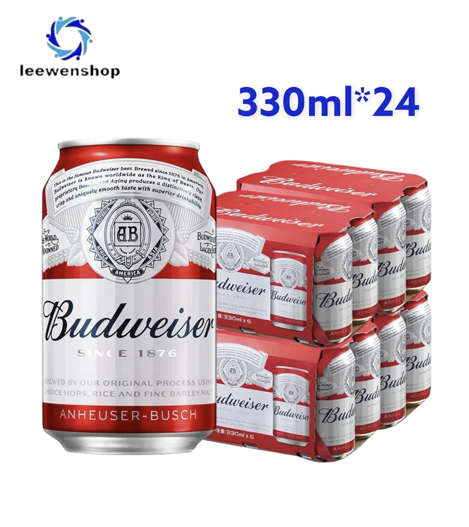 Budweiser Anheuser Busch Beer 330ml 1 * 24 can