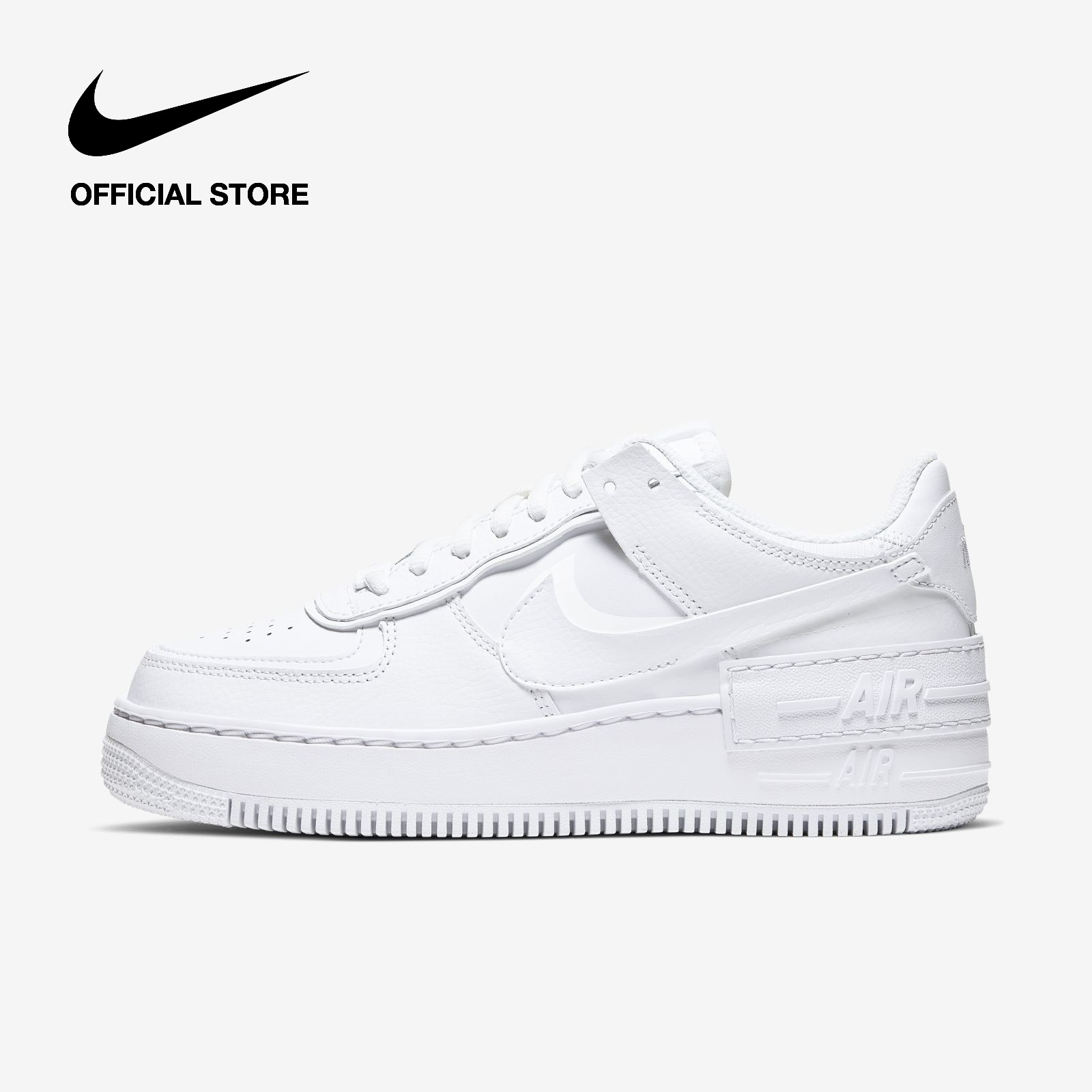 Nike Women's Air Force 1 Shadow Shoes - White