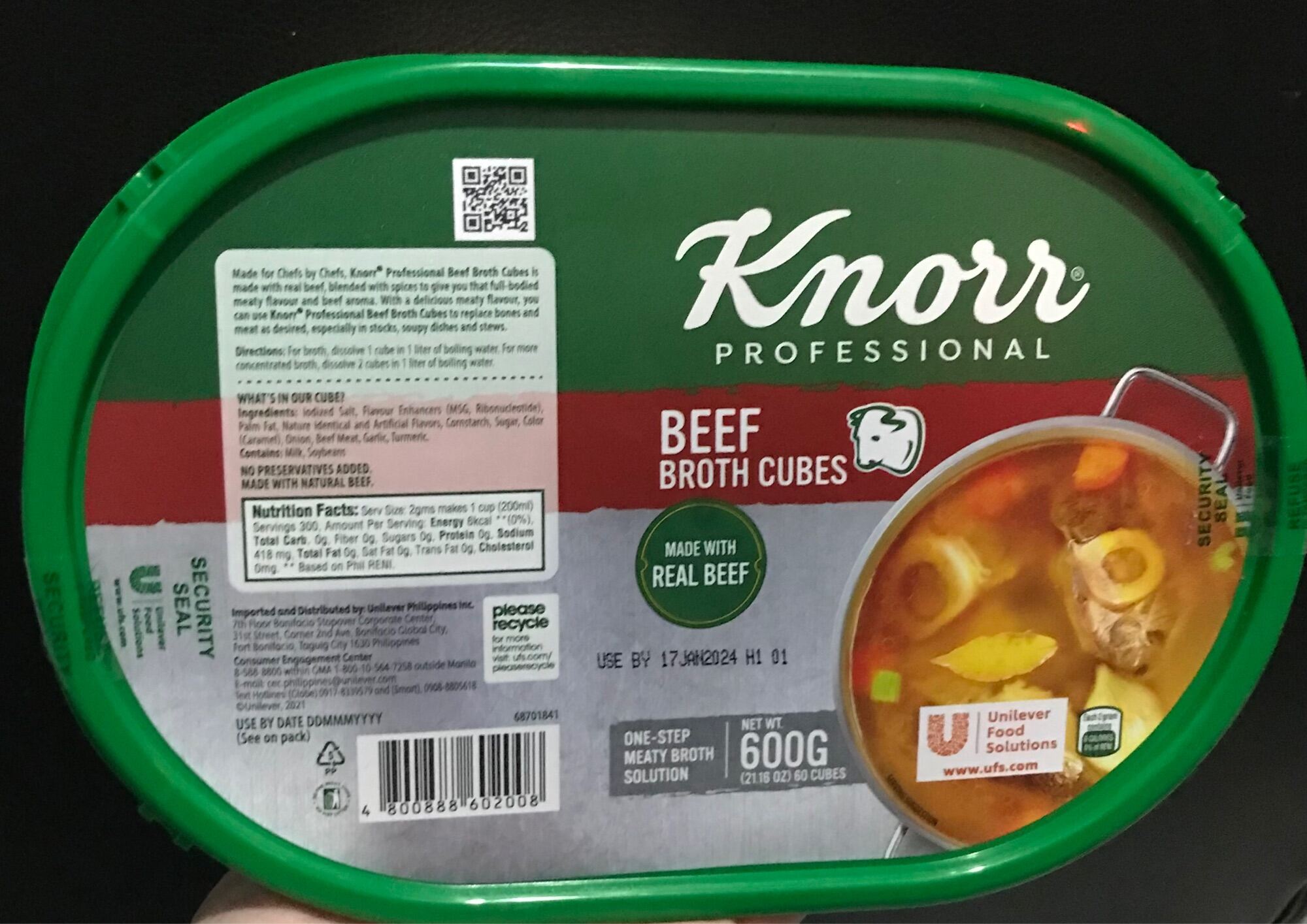 Knorr Professional 60 Vegetable Bouillon Cube 600g