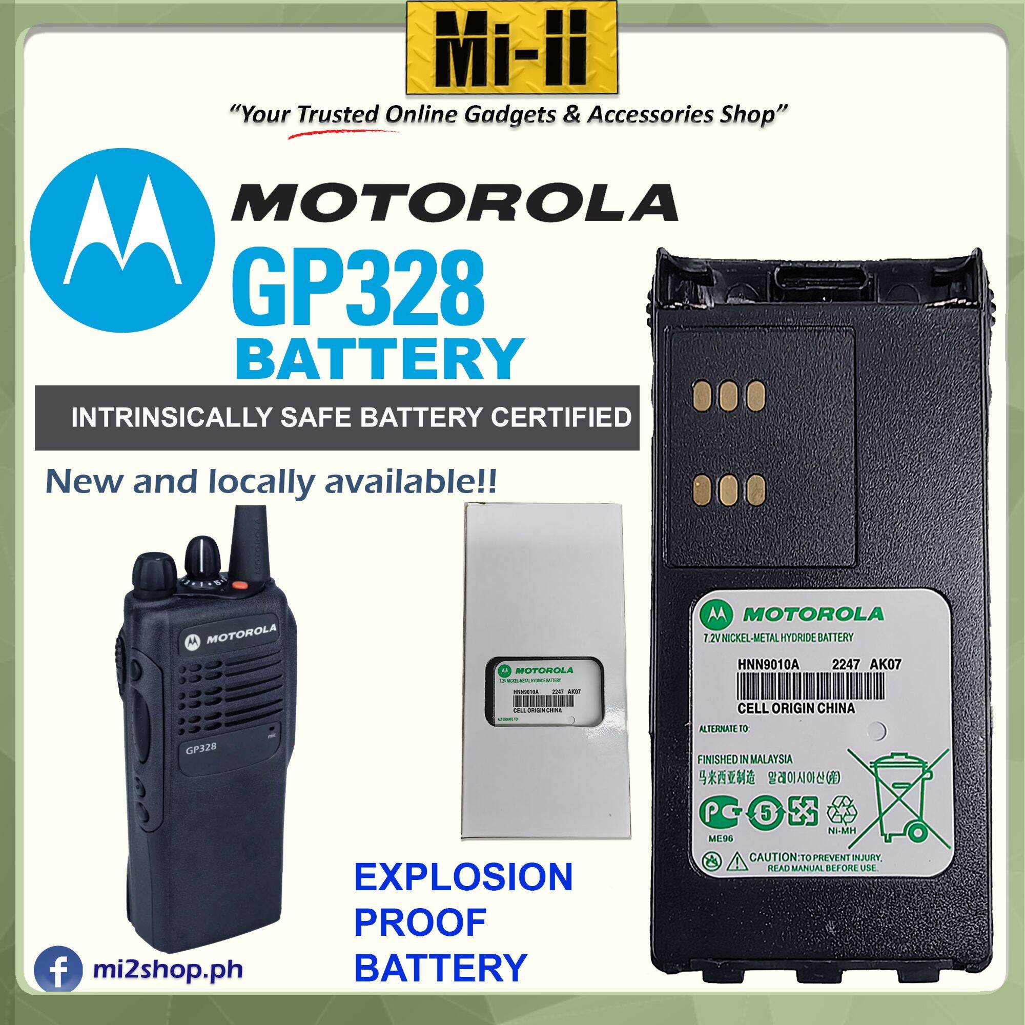 Original MOTOROLA GP 328 Intrinsically Safe Battery | Lazada PH