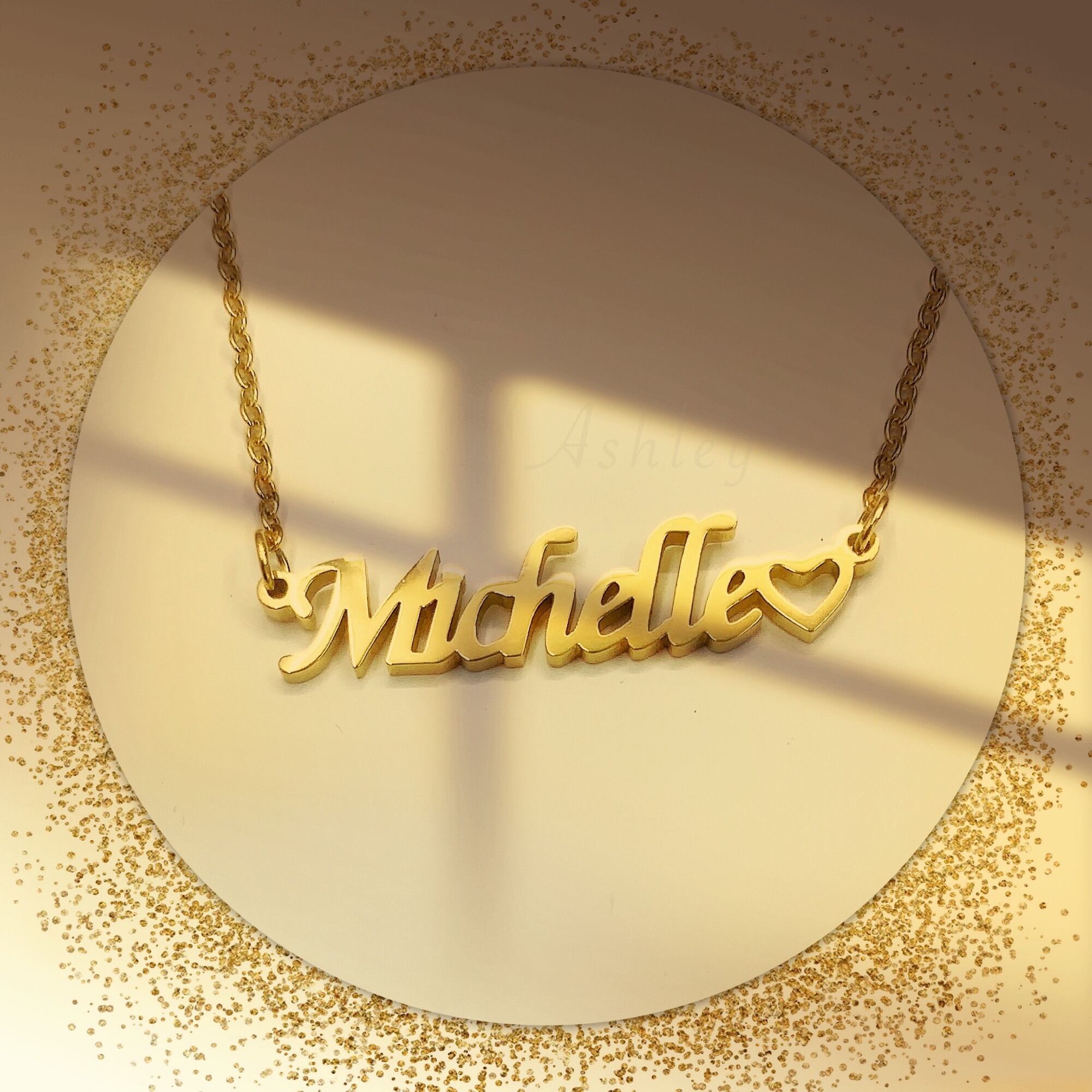 Michelle name deals necklace