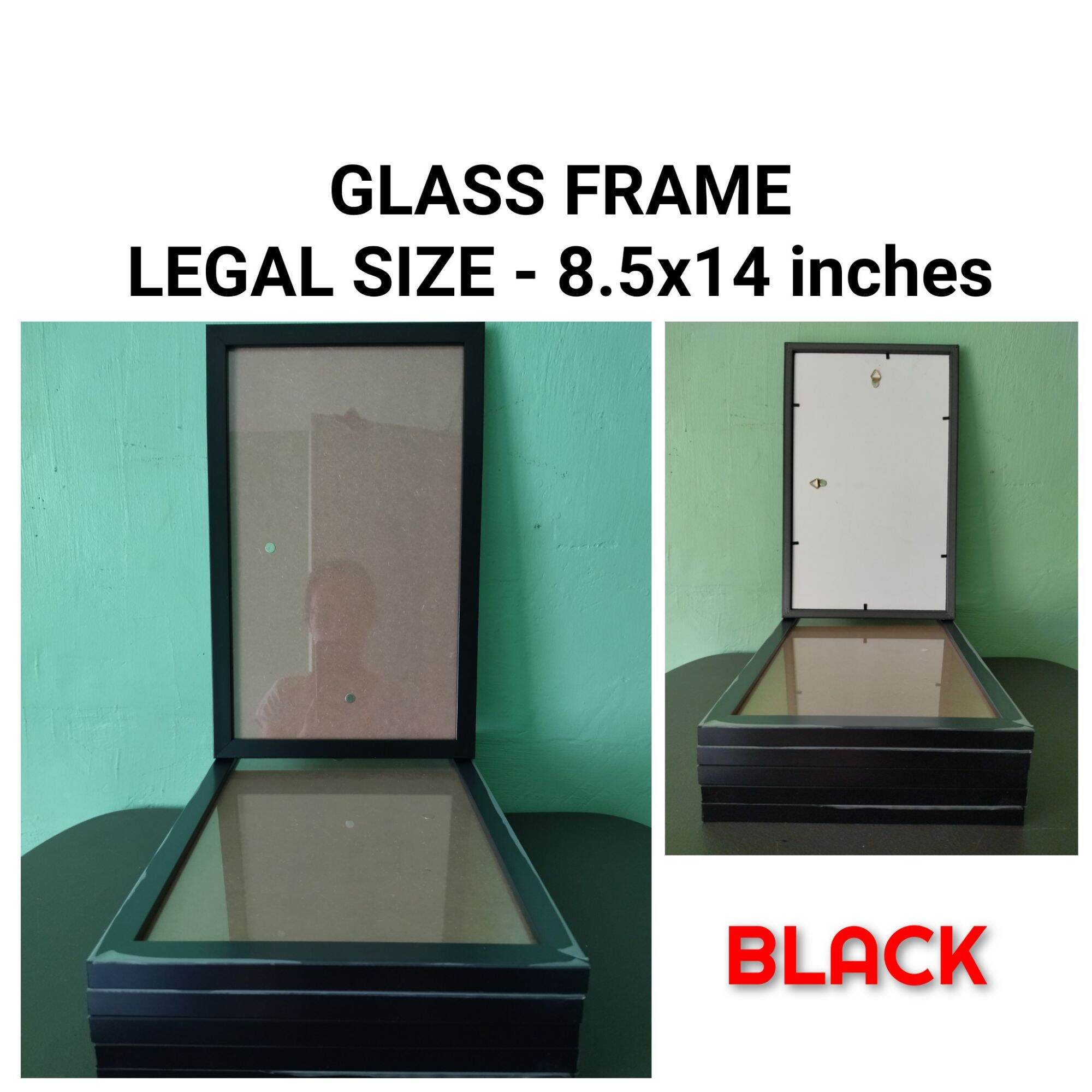 QUALITY GLASS PICTURE FRAME ( LEGAL SIZE 8.5x14 ) Lazada PH