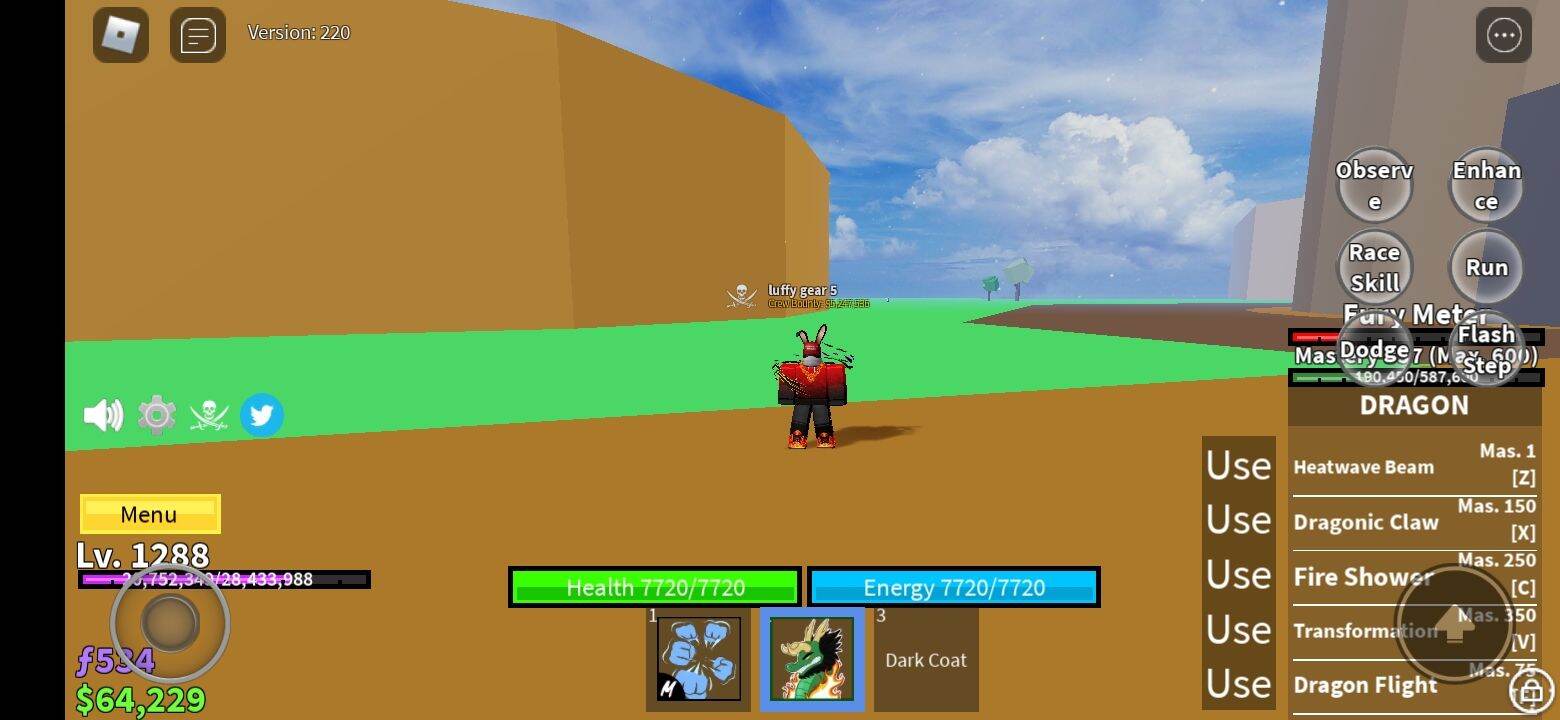 Account blox fruits level max