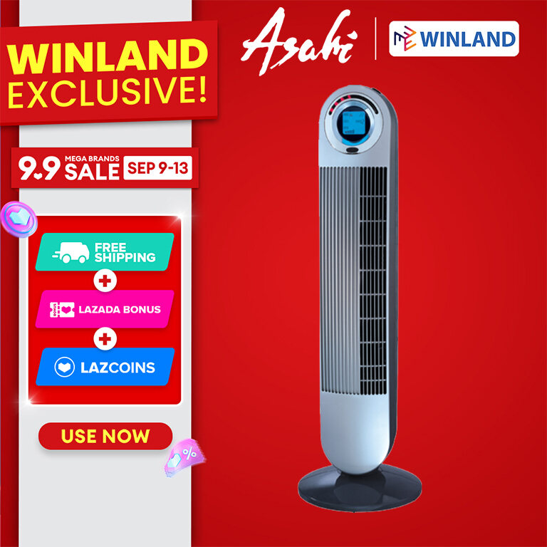 ASAHI Tower Fan with Remote Control - Gentle Wind TF-004