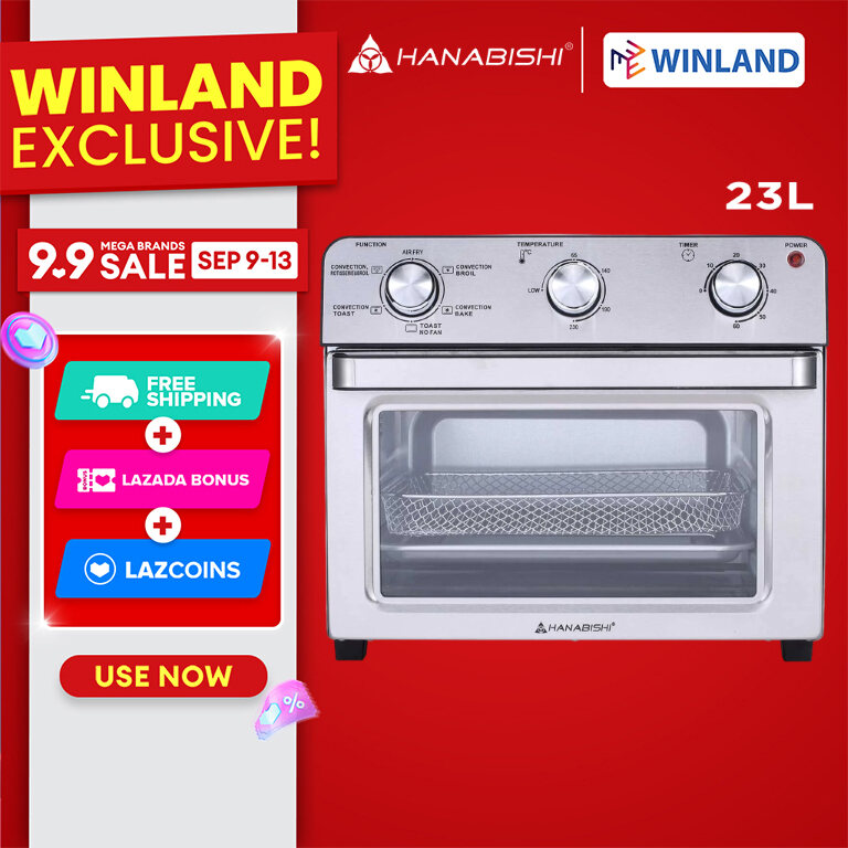 Hanabishi Oven Air Fryer with Rotisserie by Winland