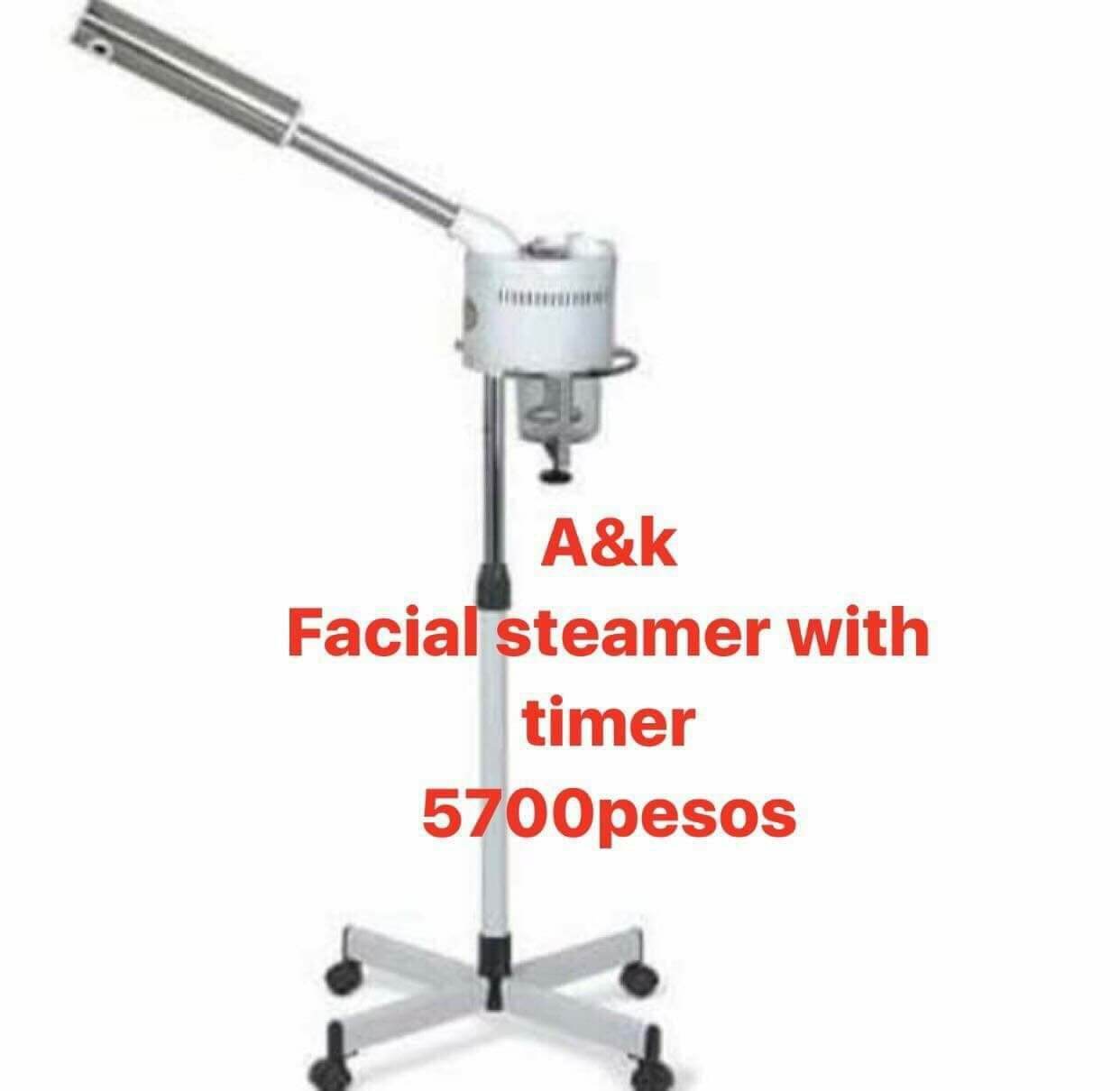 facial steamer with stand adjustable Glass bottle with timer height