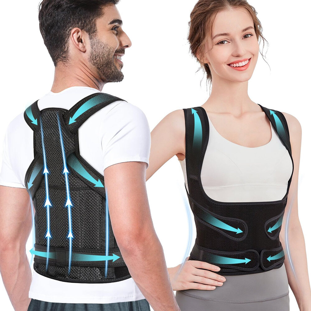 MELEDE Adjustable Back Brace for Posture Correction