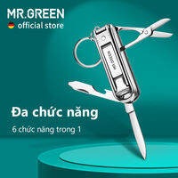MR.GREEN Đa Chức Năng Nail Clipper Thép Không Gỉ Sáu Chức Năng Dũa Móng Tay Cái Mở Nắp Chai Cắt Kéo Nhỏ Dụng Cụ Cắt Móng
