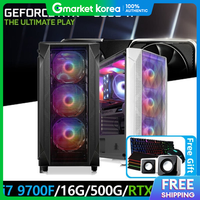 Intel | I7 9700F 16Gb Rtx 3060Ti Gaming Computer Pubg Ion 2 Diablo 4 Windows 11 Refurbished Desktop Case