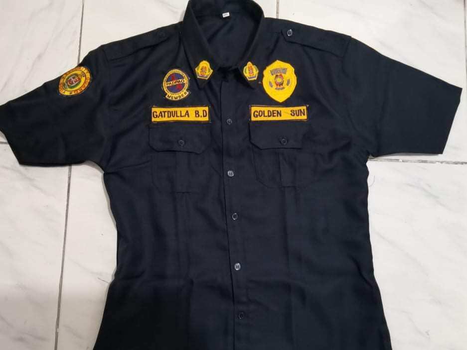 SECURITY GUARD UNIFORM SETS W/ PATCHES (SOSIA, PADPAO, NAME, AGENCY ...