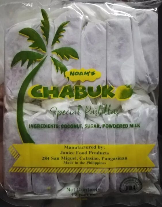 pastillas (chabuko) special. 311grams per pack, comes with 2 flavor ...