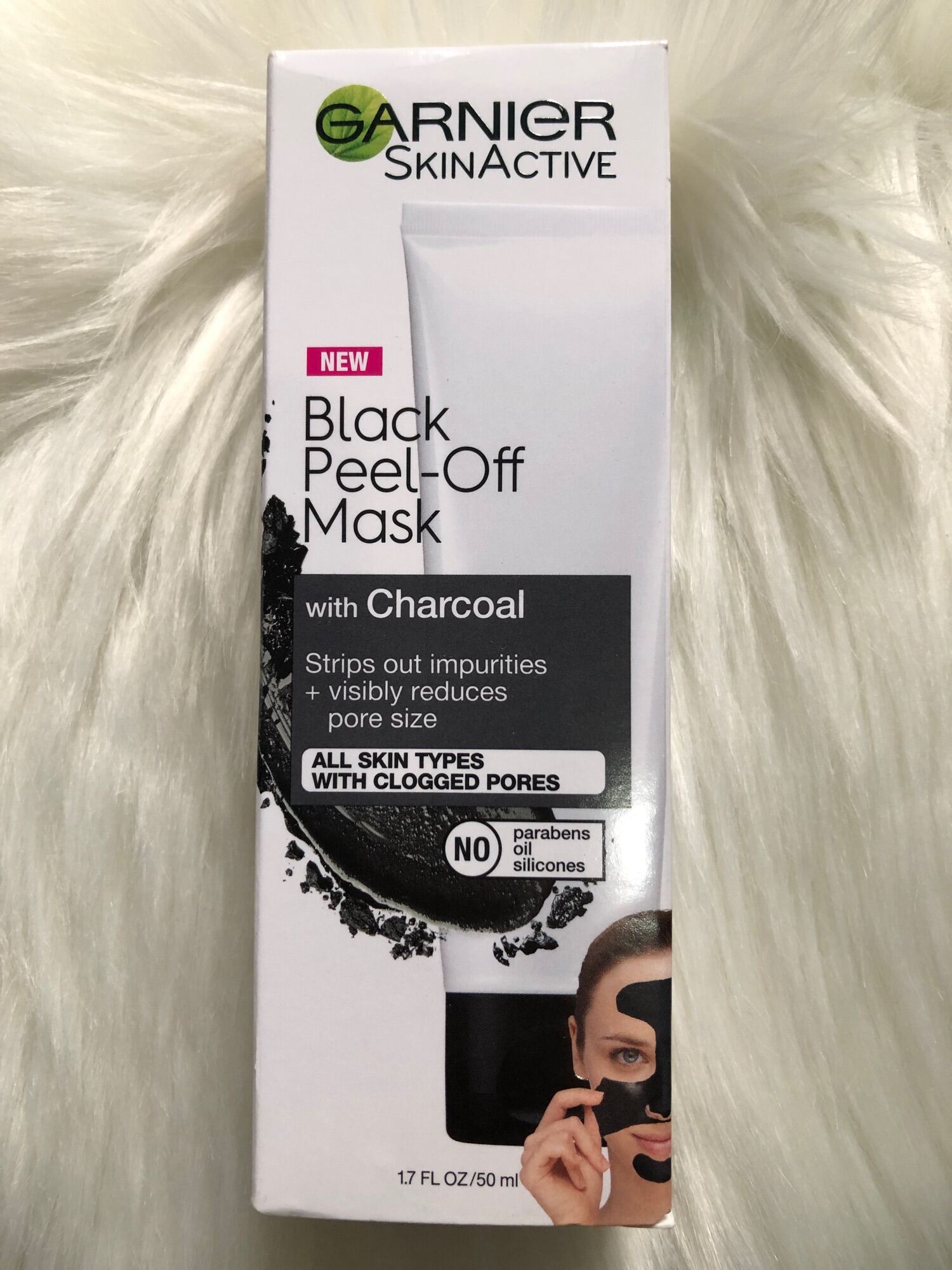 Garnier SkinActive, Black Peel-Off Mask with Charcoal, 1.7 fl. oz.