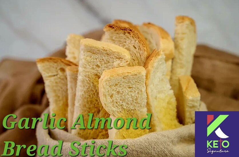 Keto Garlic Almond Bread Sticks