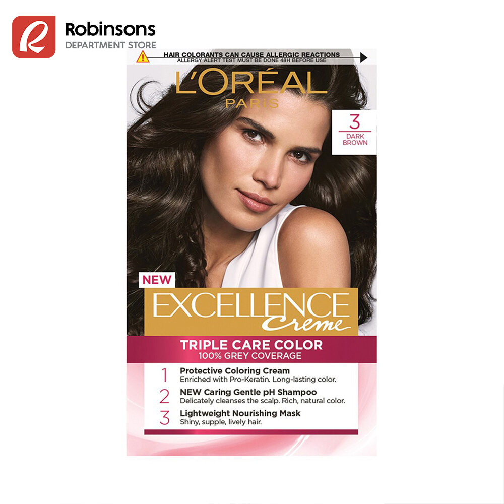 L'Oreal Paris Excellence Crème Hair Color - 3 Dark Brown