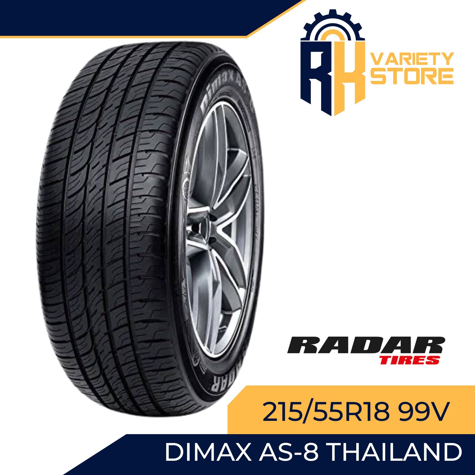 RADAR THAILAND 215/55R18 99V DIMAX AS-8 PASSENGER TIRES | Lazada PH