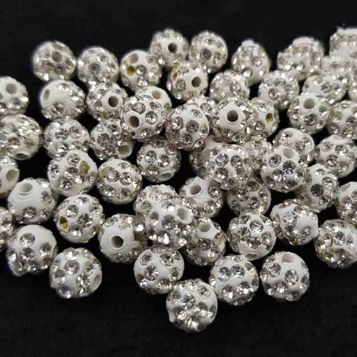 Rhinestone spacer #8mm (100pcs)