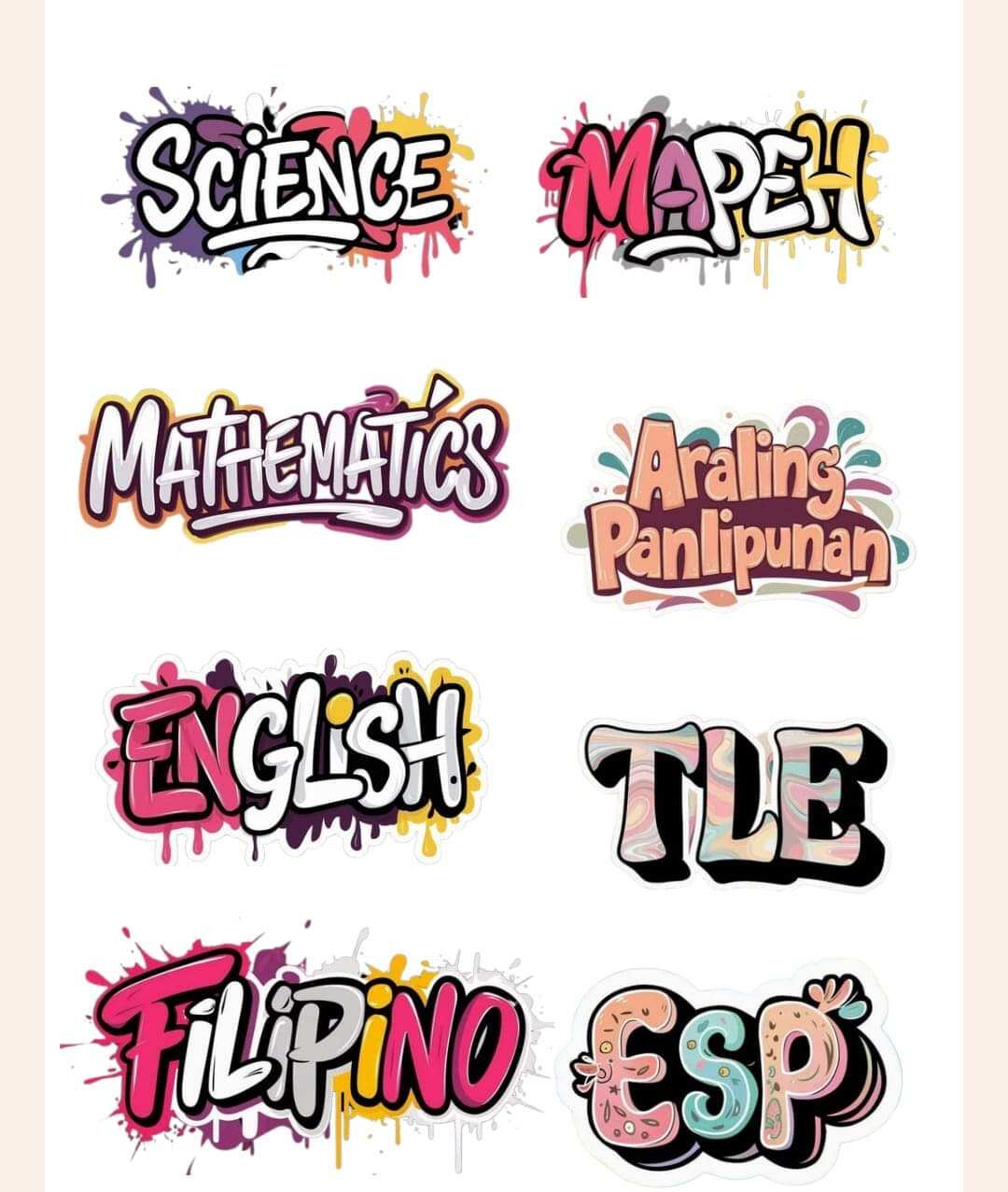 subject sticker
