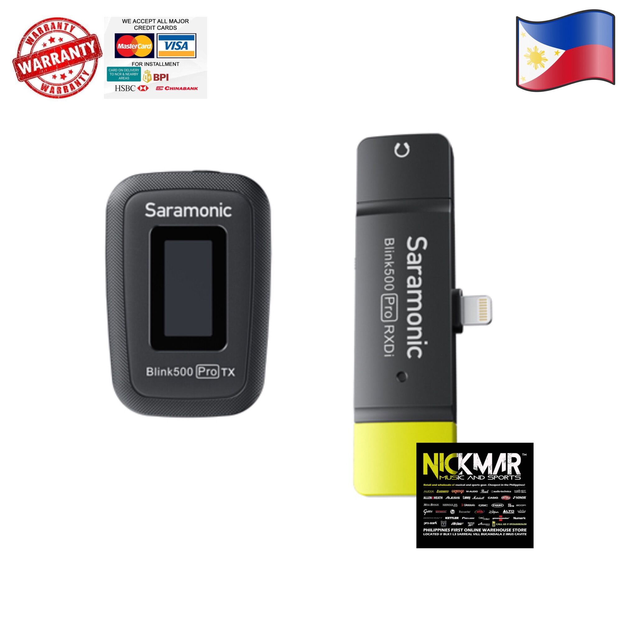 Saramonic Blink 500 B4 Microphone D'enregistrement Sans Fil à Double Canal Avec Connecteur Lightning Certifié MFi Pour IPhone IOS Pour Youtube