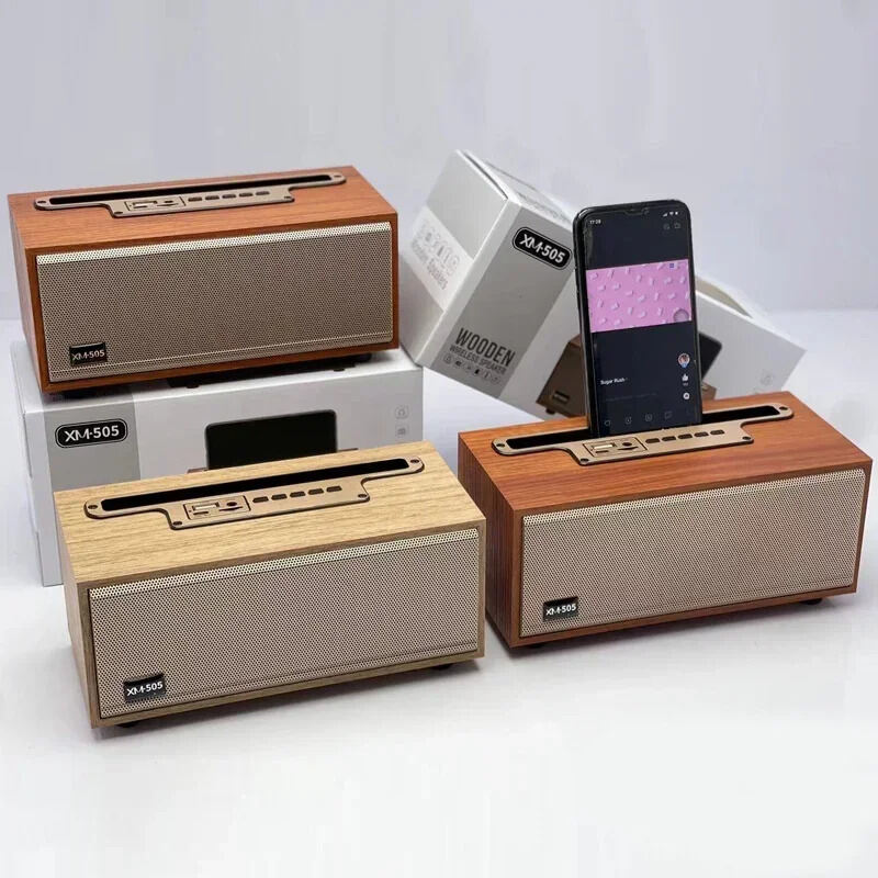 JIALEMEIJIA | Multifunction Wooden TWS Bluetooth Speaker Presyo 1,593 Piso*Libreng Shipping