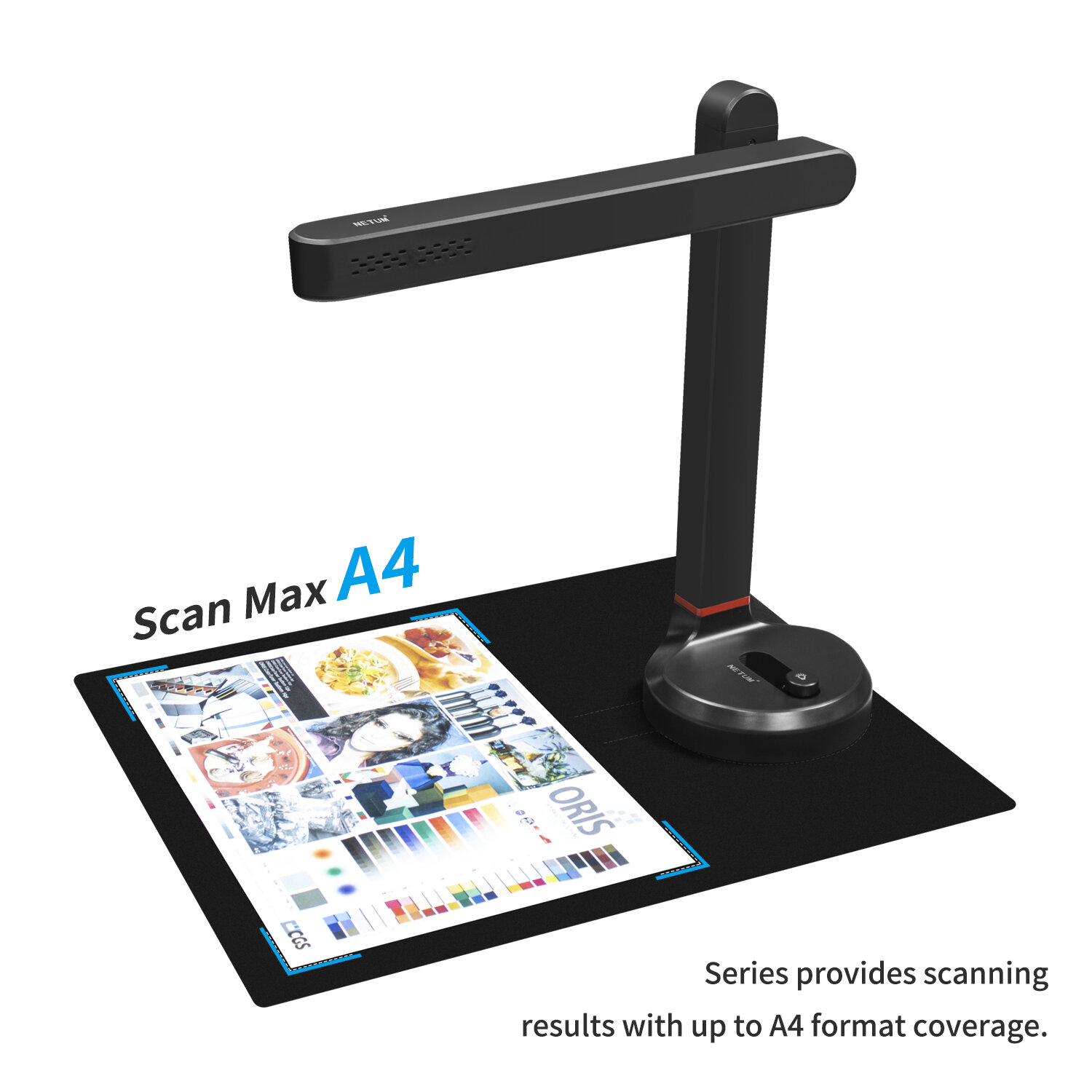12MP A3/A4 Portable Book Document Scanner | OCR Auto-Flatten & Deskew, USB Desktop Scanner 3 thumbnail image