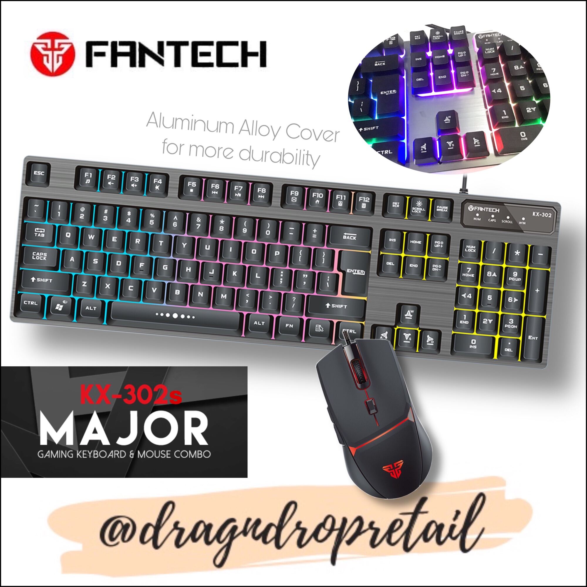 FANTECH KX302s MAJOR Gaming Keyboard & Mouse Combo Lazada PH