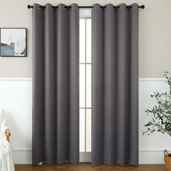 MILVIDAS Super Soundproof Blackout Curtain for Living Room and Bedroom