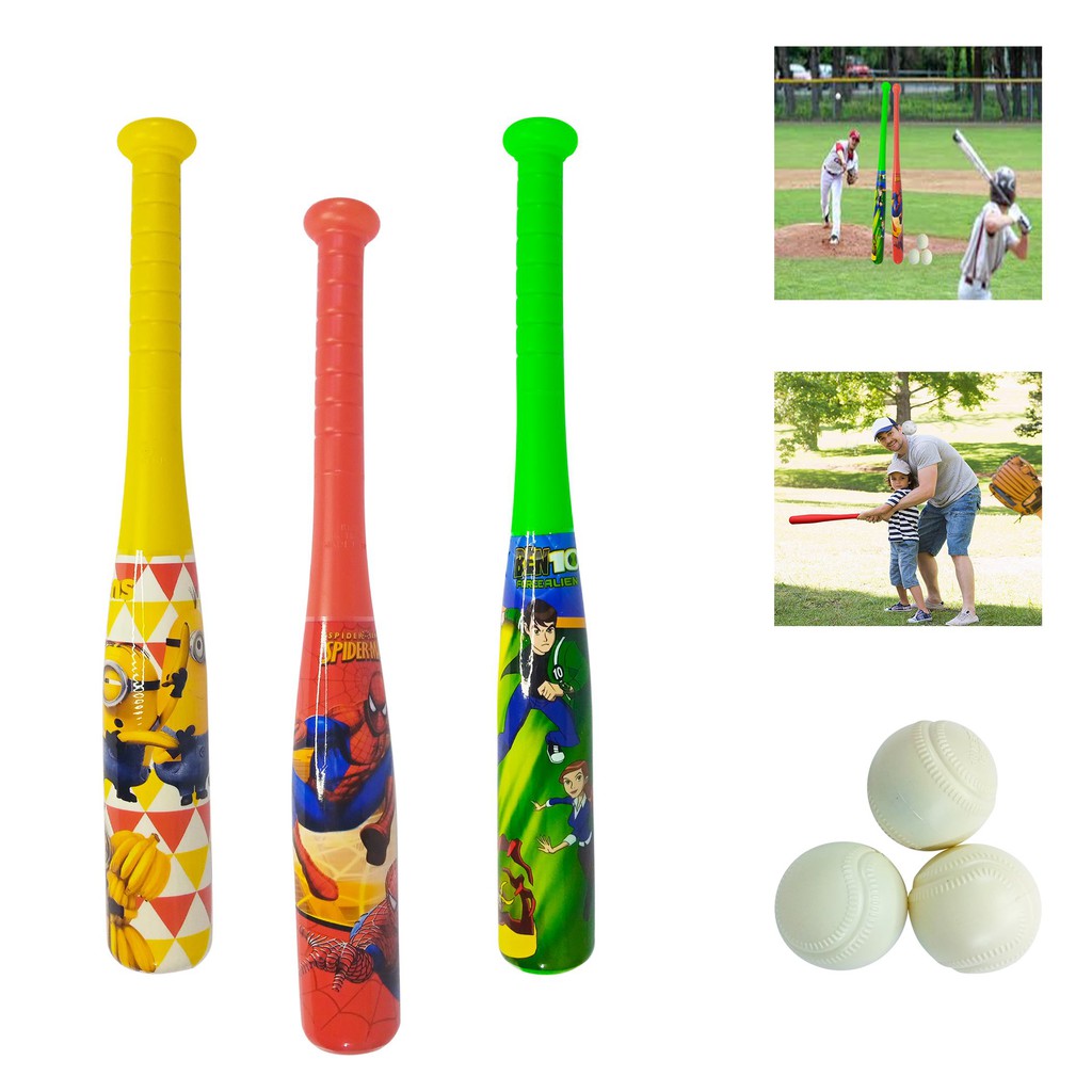 Plastic Baseball Bat With Ball Toys For
