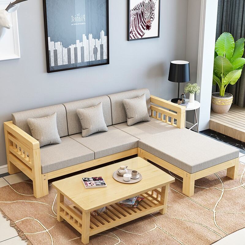 Minimalist Pine Sofa - New Chinese Style 