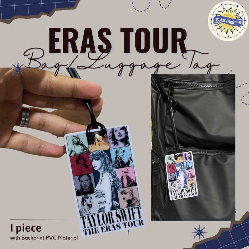 Fanmade Taylor Swift eras tour bag / luggage tag PVC material ATM