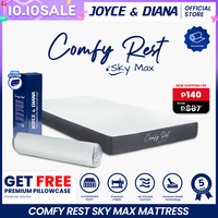 [Vacuumed Comfy Rest Sky Max] Joyce & Diana Comfy Rest Sky Max Mattress 4/6 inches Foam Mattress